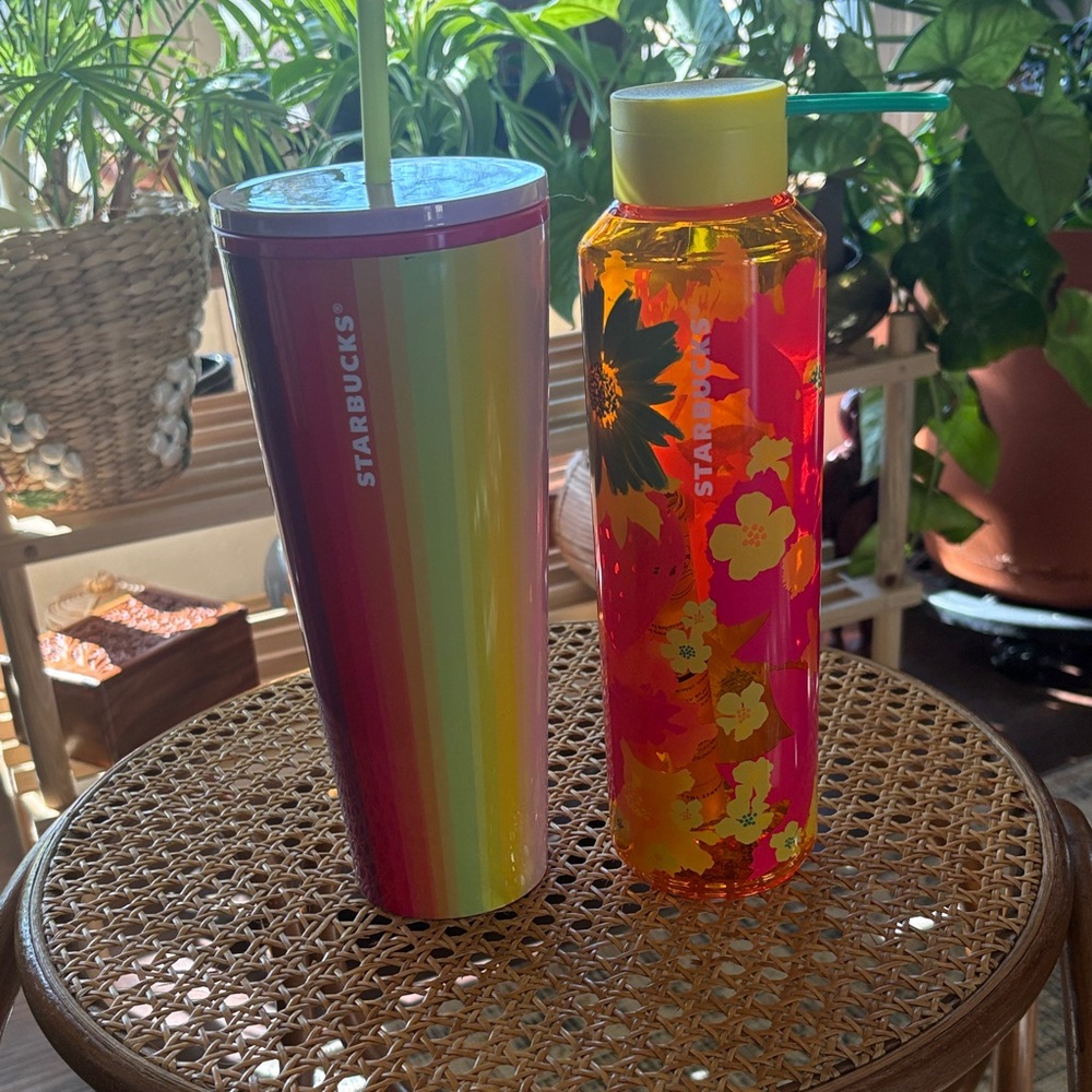 NWT 2 Starbucks drink ware.